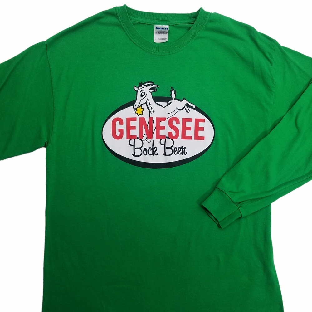 Genesee Craft Brewery Bock Beer Long Sleeve  Tee